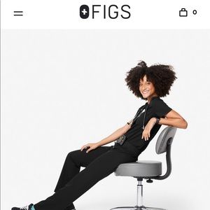 FIGS Large Livingston pant + Medium Casma top